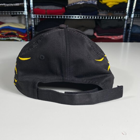 Vintage Peterbilt Embroidered Flames Strapback Hat Black mens OS - Picture 4 of 7